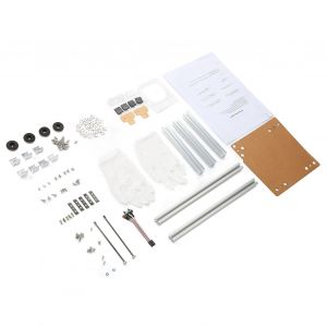 Support de boitier ouvert pour ordinateur ITX, bonne dissipation de la chaleur, structure materielle divisee, alliage d'aluminium, cadre nu a monter soi-meme pour la maison, argent - Neuf