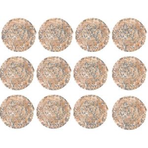 12pcs 8cm Mini Chapeau De Paille Poup&eacute;e Chapeau Naturel Miniature Tricot&eacute; - Neuf