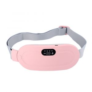 Massage Abdominal Électrique Utérin Ceinture Chaude Utérus Chaud Compresse Chaude Ceinture Vibrante Abdomen Taille Ventre Réchauffement Usb Charge - Type Rose - Neuf