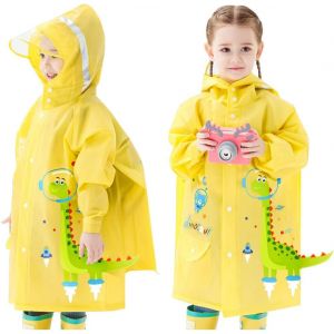 Kalanka-Imperm&eacute;ables Pour Enfants Gar&ccedil;ons Filles Poncho De Pluie L&eacute;ger Vestes De Pluie Dessin Anim&eacute; Mignon R&eacute;utilisable V&ecirc;tements De Pluie 1-8 Ans - Neuf
