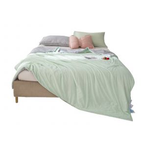 Couverture Rafra&icirc;chissante R&eacute;versible 150x200cm Pour Dormir En &Eacute;t&eacute;, Verte - Neuf