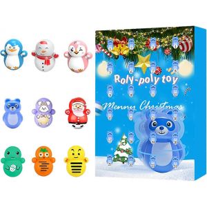 Calendrier de l'Avent 2023 Cadeaux Calendrier de l'Avent : Gobelet Jouet,24 jours de surprise Noël Compte à rebours Calendrier Cadeaux,Calendrier de l'Avent Blind Box Noël - Neuf
