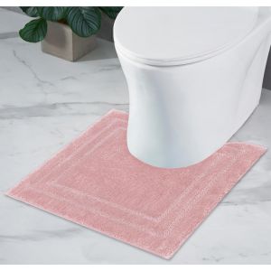 Tapis de Bain Antid&eacute;rapant|Super Absorbant et Lavable en Machine|pour la Salle de Bain,Douche,Baignoire ou comme Tapis WC|Rose-45x45 cm WC - Neuf