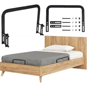 Ulteronixshop-2 Pi&egrave;ces Supports de Matelas Arret Matelas Antid&eacute;rapants Stabilisateurs de Matelas Barre de Retenue de Matelas R&eacute;glable Anti Glisse pour Matelas pour Panneaux de Lit Pleins,Cadres de Li - Neuf