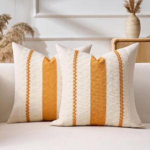 ERYI-Housse De Coussin Canapé 40X40 Gris Lot De 2 Housse Coussin Canape Moderne Coussins Decoratif Canapé Boho Canape Taie Oreiller Pour Chambre Salon Ferme Village Banquette Maison Décoration - Neuf