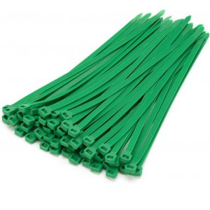 100 pièces Colliers de Serrage professionnelles,Vert-250mm x 7.6mm,Autobloquant,Attache Câble Résistant aux UV,Idéale pour l'intérieur et l'extérieur - Neuf