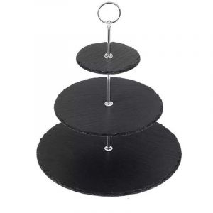 Trois Niveaux D'ardoise Cake Serving Set, Cake Stand Set - Neuf