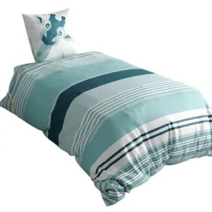 Housse De Couette - Jolie Girafe - 140 X 200 Cm - 1 Taie - 100% Coton Oeko-Tex&reg; - Neuf