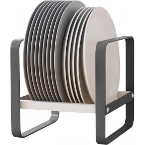 Chenquansarl-Gouttoir À Assiettes En Métal, Égouttoir À Assiettes, Organisateur De Supports D'assiettes Vertical, Support À Assiettes, Support Pour Placard Et Comptoir - Neuf