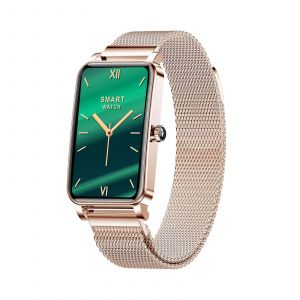 Montre Connectée Femme Or Milanais Ip68 Écran Hd Suivi Santé Multi-Sport Or Yonis - Neuf