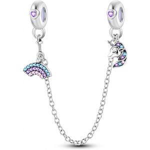 Eryi-Breloque De Chaîne De Sécurité En Argent Sterling 925, Pendentifs À Clip Pour Bracelet, Breloque D'espacement Pour Bouchon De Mauvais ?il, Papillon D'amour, Cadeau De Bijoux Pour Femme - Neuf