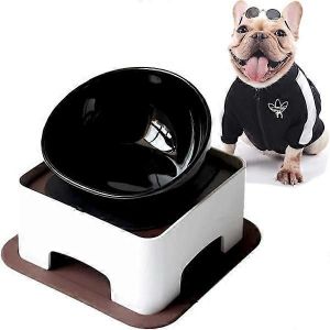 Gamelle Bulldog Antidérapante Pour Chien Et Chat, Amovible En Caoutchouc - Neuf