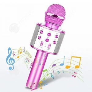 INN Micro karaoke enfant 1800mAh microphone karaoké sans fil micro USB bluetooth microphone sans fil cadeaux pour filles et garçons - Neuf