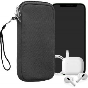 Housse Universelle Smartphone - Pochette De Protection 17,7 X 8,5 Cm Pour T&eacute;l&eacute;phone Portable Xxl - 7"" En N&eacute;opr&egrave;ne Gris[POP942030] - Neuf