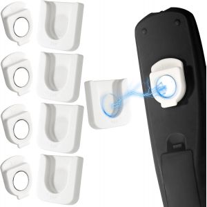 Porte T&eacute;l&eacute;commande Magn&eacute;tique Support Mural Magn&eacute;tique pour T&eacute;l&eacute;commande Blanc pour Maison Bureau &Eacute;cole 2 Pi&egrave;ces - Neuf