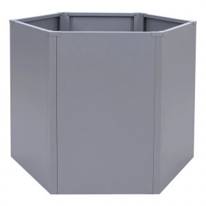 Jardini&egrave;re Sur Pied Sur&eacute;lev&eacute;e Hwc-P64, Jardini&egrave;re M&eacute;tallique Sur Pied Pour L&eacute;gumes/Plantes, Bac &Agrave; Fleurs, Pot De Fleurs, Jardin, Acier, 77 X 100 X 88 CmGris - Neuf