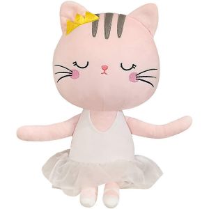 Poup&eacute;e, ballerine, chat en peluche, animaux en peluche, jouets, r&eacute;cital de danse de ballet, cadeaux pour filles-45 cm - Neuf