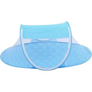 Moustiquaire Pour Bébé, Tente Pop-Up, Lit Pliant Automatique, Berceau Pour Nouveau-Né, Moustiquaire, Couverture De Protection, Douce, Respirante, Portable, Pour Voyage, Bleu - Neuf