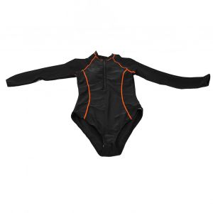 Maillot De Bain Une Piece Pour Femme Avec Fermeture Eclair Et Manches Longues, Style Conservateur, Pour La Plage Et La Piscine - Neuf