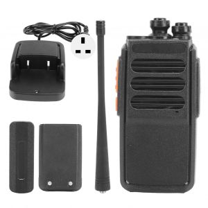 Talkie-walkie sans fil 5 W 400-470 MHz, radio portable de remorquage pour chantier, karaoke, hotel, securite, prise 220 V CA, Royaume-Uni - Neuf