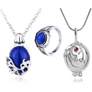 Kales-The Vampire Diaries Lot De 13 Colliers Avec Pendentif En Saphir Elena Gilbert Ouverture Verveine - Neuf