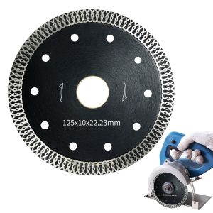 Disque Diamant 125 mm Disque Diamant Carrelage 125 Découpe Ultra Fine pour Carrelage Granit Calcaire Coupe Sec et Humide Acier à Haute Teneur en Carbone Diamètre Intérieur 22.23mm - Neuf