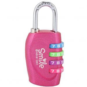 Cadenas a combinaison a 4 chiffres pour valise, bagage, serrure de securite en metal avec mot de passe - Neuf