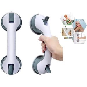 Ventouse salle de Bain, Barres d'appui, un Handicapé de la main courante, Portable Aides à la Mobilité, de la Sécurité Poignée avec Ventouse de fixation, Pas de Fixations Nécessaires - Neuf
