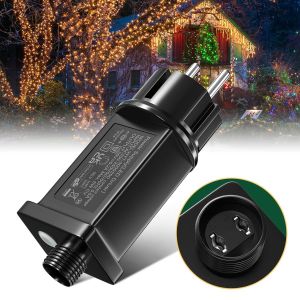Tobebright Transformateur Led 31v 6w, Ip44 Alimentation Led Basse Tension Avec 8 Modes, Fonction De Minuterie Et De M&eacute;moire, Adaptateur De Remplacement Pour &Eacute;clairage De No&euml;l Rideau Lumineux - Neuf