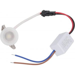 KAL-Plafonnier Encastré À Led, Mini Spot Encastré, Forme Ronde Professionnel Garnitures D'Éclairage Encastré Lumière De Puits Encastré Pour Armoires D'Intérieur, Vitrines (Lumière Blanche Chaude 3000 - Neuf