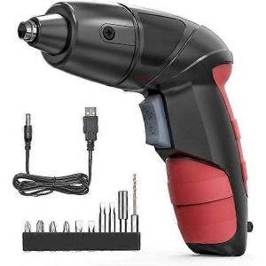 Promotion d'hiver,tournevis sans fil,tournevis électrique,pistolets à vis rechargeables au lithium-ion 3,6 V avec indicateur de batterie pour ménager,Beginn - Neuf