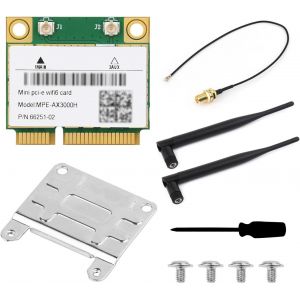 Wireless Minipcie Ax200 Nic, Compatible With Linux, Windows 10/11, Gigabit Dual-Band Wi-Fi 6, 802.11ax Standard, Bluetooth 5.2 - Neuf