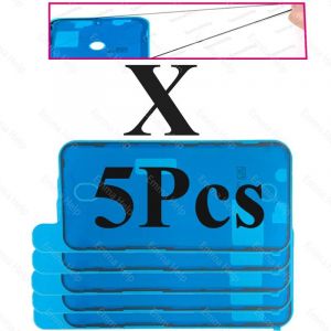 5 Pi&egrave;ces Autocollant &Eacute;tanche Pour Iphone 16 15 14 13 12 11 Xs Pro Maxxxr 8 7 6 Plus Joint Adh&eacute;sif Pr&eacute;-Coup&eacute; &Eacute;cran Lcd Cadre Bande Colle.5pcs X. - Neuf