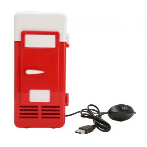 Refrigerateur USB isole pour voiture, petit format, portable, a faible decibels, a economie d'energie, semi-conducteur, rouge - Neuf