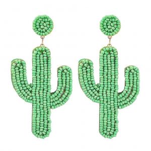 Boucles D'oreilles Boho Perles Oreille Dangle Margarita Boucles D'oreilles Cactus Boucles D'oreilles Femmes Boucles D'oreilles Perles Femmes-Hao - Neuf