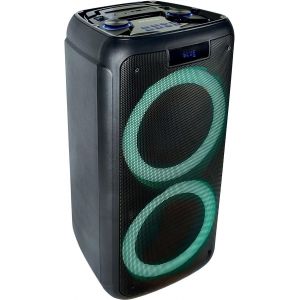 Freesound400 - Enceinte Portable Sur Batterie Avec Bluetooth,Usb,Sd Et Aux-In Avec Leds D'Ambiance - 400W - Noir - Neuf
