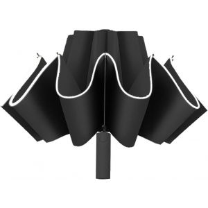 Ershi-Parapluie Invers&eacute; Pliable De Voyage - Ouverture Automatique - Parapluie Invers&eacute; Avec Bande R&eacute;fl&eacute;chissante[1772] - Neuf