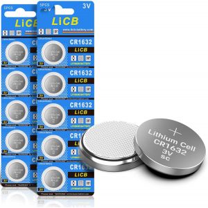 Lot de 10 piles boutons au lithium CR1632 3 V-Piles CR1632 - Neuf