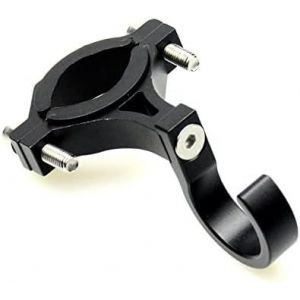 Crochet de scooter électrique en aluminium noir, crochet avant en métal millet, crochet pour sac et casque, crochet d'accessoires de scooter multifonctionnel. - Neuf