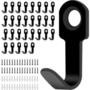 Tianyi-30 Pi&egrave;ces Patere Porte Manteau Mural, Pat&egrave;re Murale, Crochet Porte Manteau M&eacute;tal Pour V&ecirc;tements Cl&eacute;s Gobelets Chapeaux Serviettes, Sacs Chambre &Agrave; Coucher Cuisine Salle De Bain (Mini Format) - Neuf