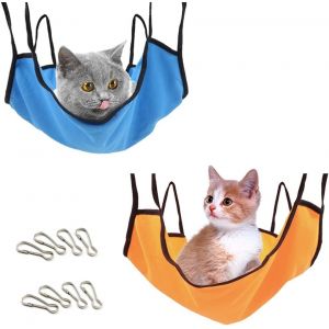 2 Pi&egrave;ces Hamac Pour Cage &Agrave; Chats, Hamac Pour Animaux De Compagnie, Hamac Pour Furet, Lapin Et Chien, 50x40 Cm, Id&eacute;al Pour Petits Animaux - Neuf