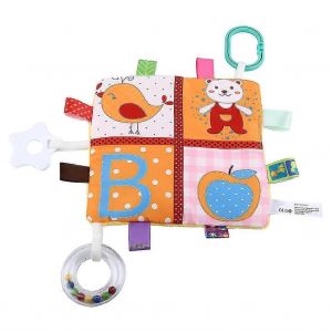 Jouet De Serviette En Peluche Douce Pour B&eacute;b&eacute; Mignon Dessin Anim&eacute; Dentition Et Sucette Apaisante - Neuf