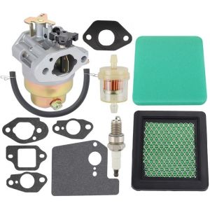 Carburateur avec Joint d'étanchéité Kit de Filtre à air pour Honda GCV135 pour GCV160 GC135 GC160 Moteur HRB216 HRR216 HRS216 HRT216 HRZ216 Remplace 16100-Z0L-023 Tondeuse à Gazon - Neuf