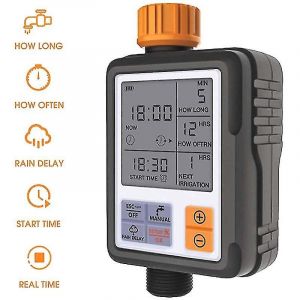 Minuterie d'arrosage numérique programmable automatique,grand écran de 3 pouces,modèle d'irrigation,étanche IP 65 - Neuf