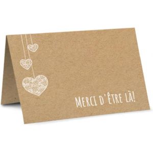 lbgwp60-Marque Place Mariage, Décoration Mariage Et Baptême, 50 Pièces A7, Idéal Pour Deco Mariage Et Marque Place, Pour Un Mariage Élégant Et Raffiné Cartons De Table Marque Place Anniversaire - Neuf