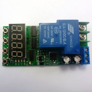 Lot de 2 relais temporis&eacute;s 12 V 30 A, interrupteur temporis&eacute; marche/arr&ecirc;t, verrouillage automatique, commande momentan&eacute;e - Neuf