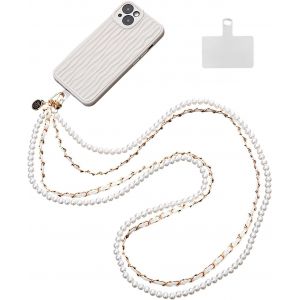 Senior-Cha&icirc;ne De T&eacute;l&eacute;phone, Cha&icirc;ne De Cou Pour T&eacute;l&eacute;phone Portable &Eacute;tui De T&eacute;l&eacute;phone Avec Chaine M&eacute;tallique Bandouliere Collier Corde, Pour Voyage, Randonn&eacute;e Et D&eacute;placements Quotidiens[L1481] - Neuf