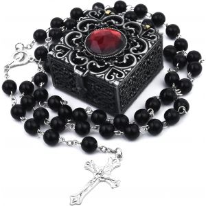 Bnhgc-Chapelet Homme Femme, Chapelet De Communie Filles Garçons, Collier De Perles Cadeau Bapteme Chapelet Pour Parents, Amis, Enfants Parfait Cadeau - Neuf