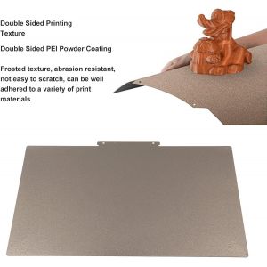 MEVRONISSHOP-Plaque de Construction PEI Texturée Double Face pour Raise3d E2 Imprimante 3D, Feuille PEI, Plateforme Flexible en Acier à Ressorts PEI avec Lit Adhésif, 254x368 x 0,5 Mm - Neuf