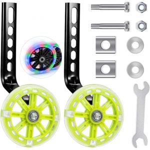 Sept-Roue Auxiliaire,Stabilisateur Universel Velo Roues Stabilisatrices V&eacute;lo,Roues D'entra&icirc;nement Bicyclette,Stabilisateur Velo Enfant,Enfants Roues D'entra&icirc;nement - Neuf